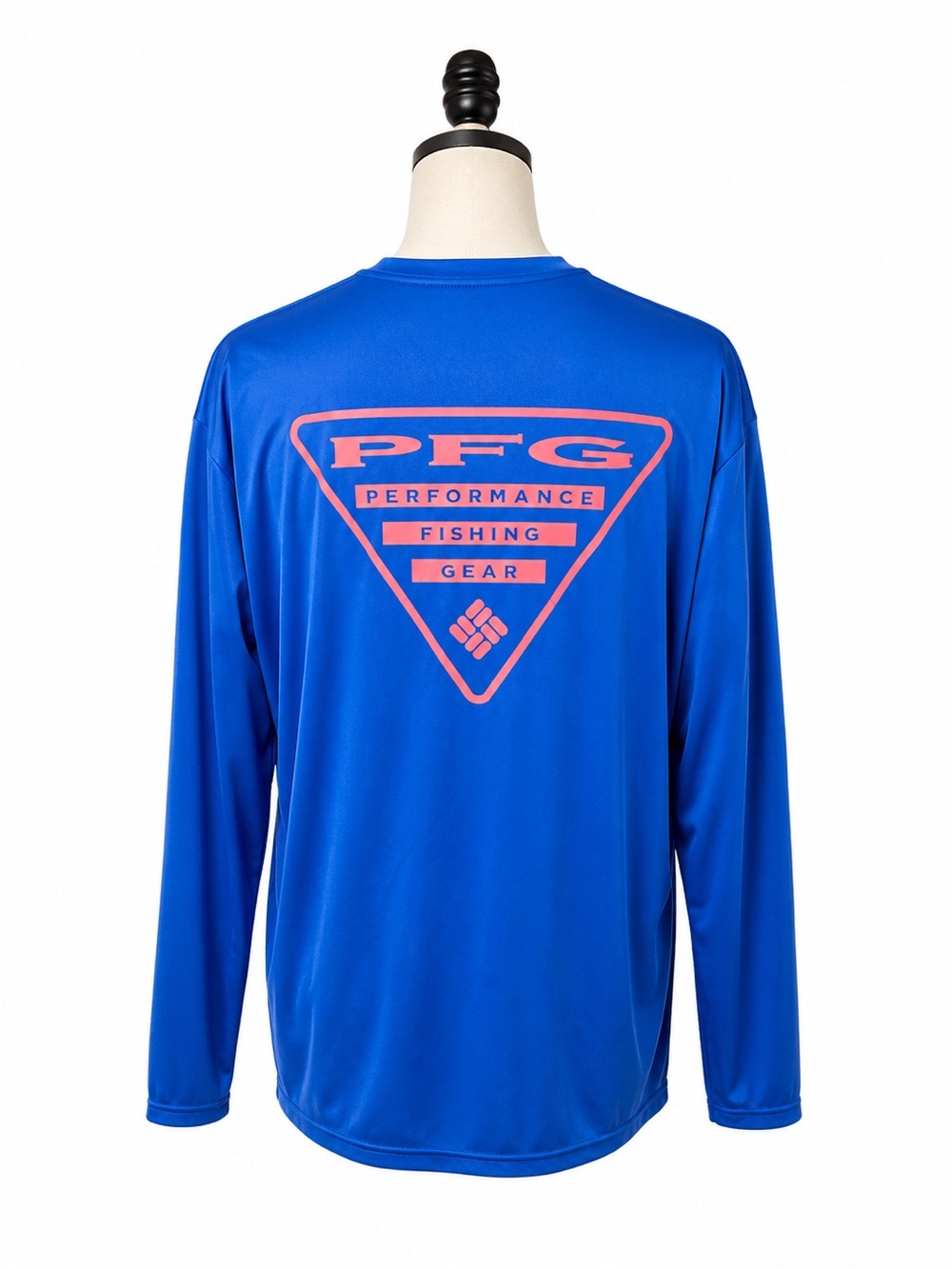 Columbia PFG Omni-shade Long-Sleeve Performance Fishing Shirt in Royal Blue - Picture 4 of 6